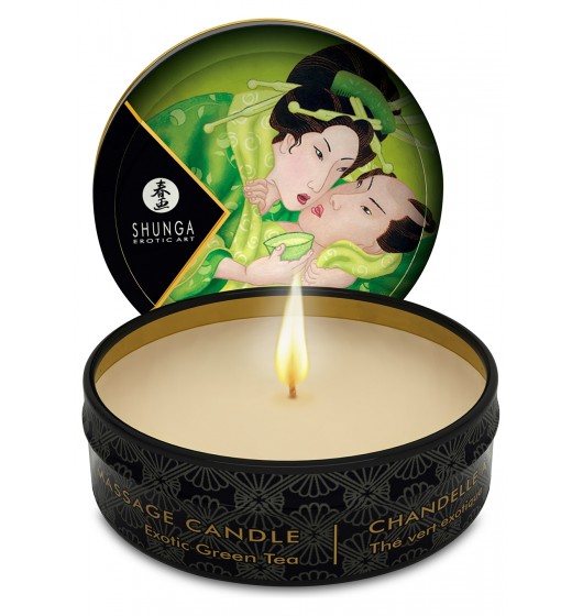 Shunga świeca do masażu, zielona herbata Wariant/Rozmiar: 30 ml ▶️▶️ DYSKRETNIE ▶️ GWARANCJA ▶️ PRZESYŁKA 24h ▶️