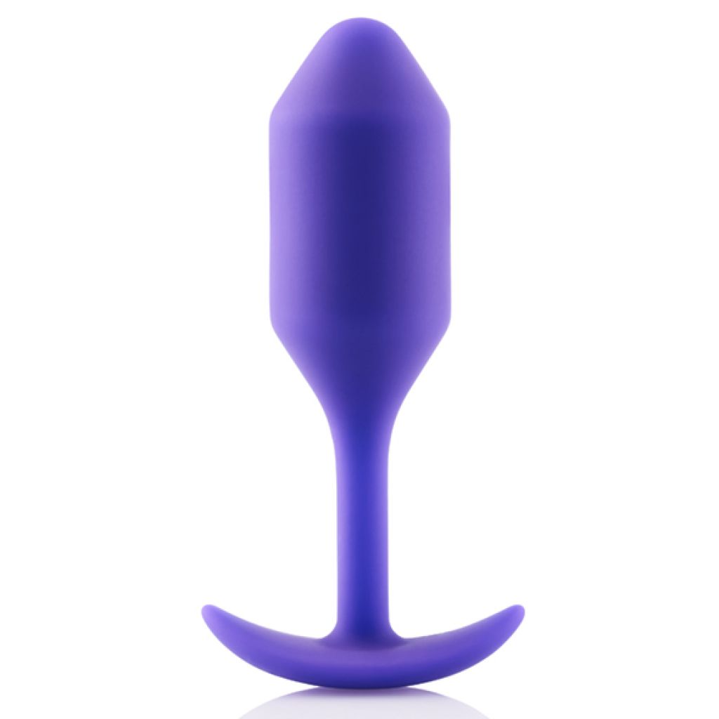 B-Vibe Snug Plug 2 -korek analny, Fioletowy ▶️▶️ DYSKRETNIE ▶️ GWARANCJA ▶️ PRZESYŁKA 24h ▶️