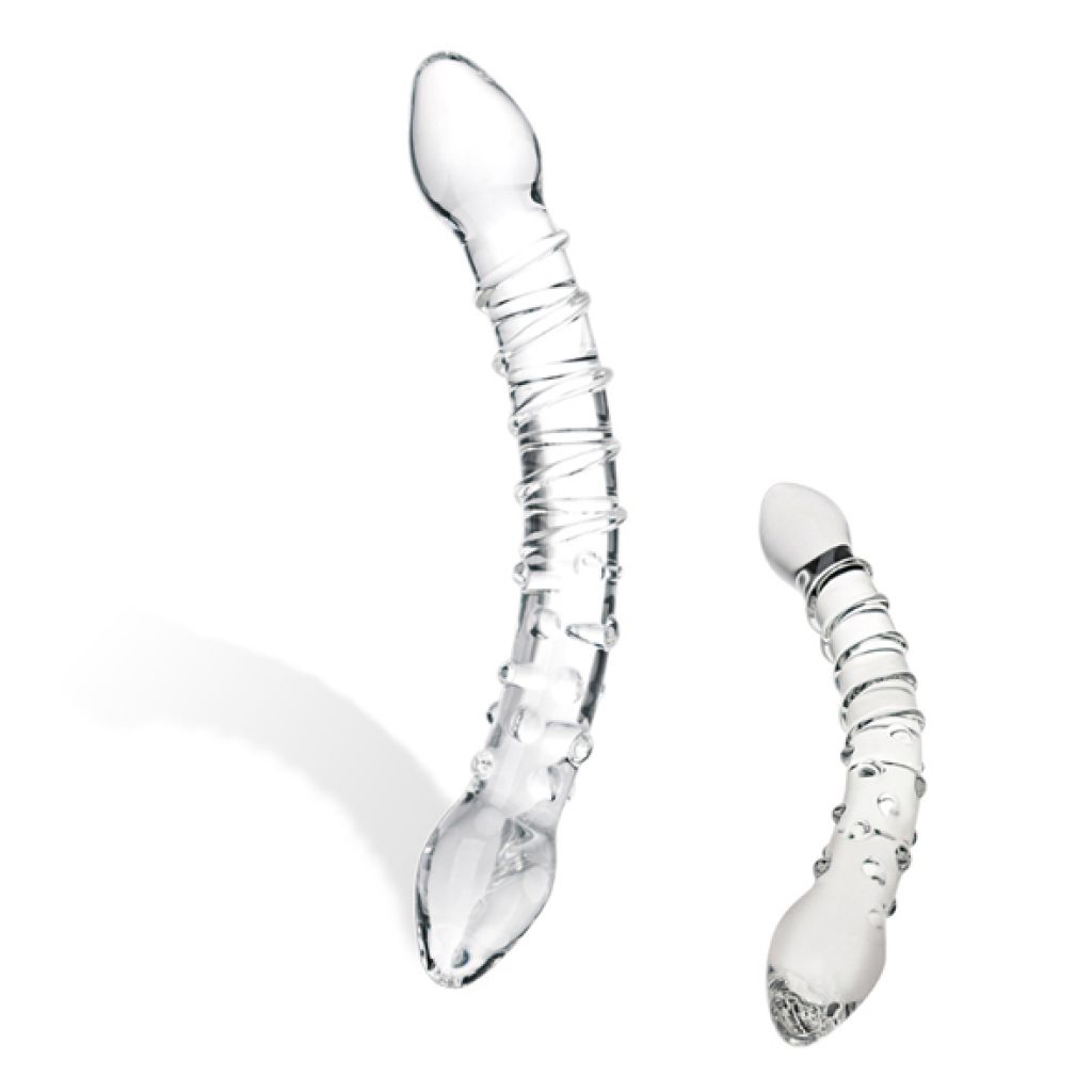 Glas Double TroubleGlass Dildo - Szklane dildo ▶️▶️ DYSKRETNIE ▶️ GWARANCJA ▶️ PRZESYŁKA 24h ▶️