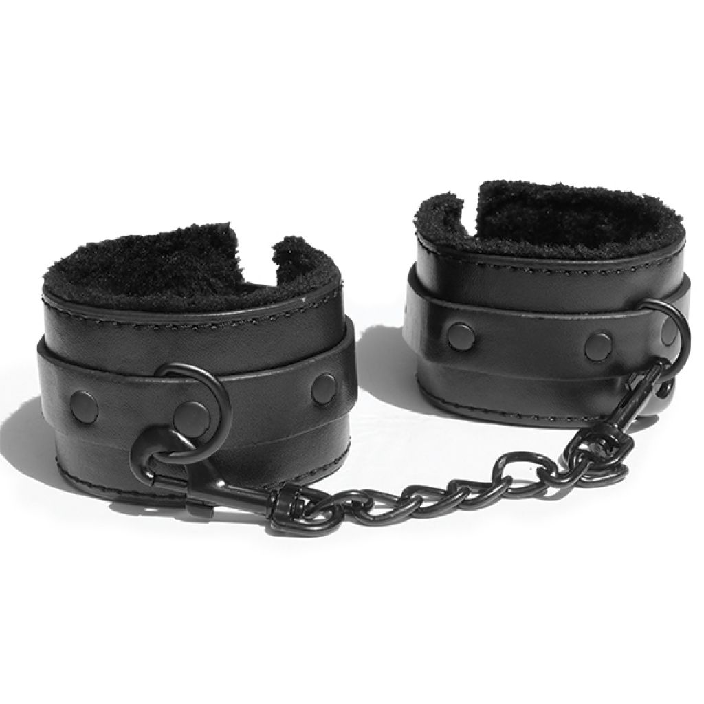 Sex&Mischief Shadow Fur Handcuffs - Kajdanki ⚫ DARMOWA DOSTAWA od 299zł ⚫ DYSKRETNA PRZESYŁKA 24H Z POLSKI ⚫
