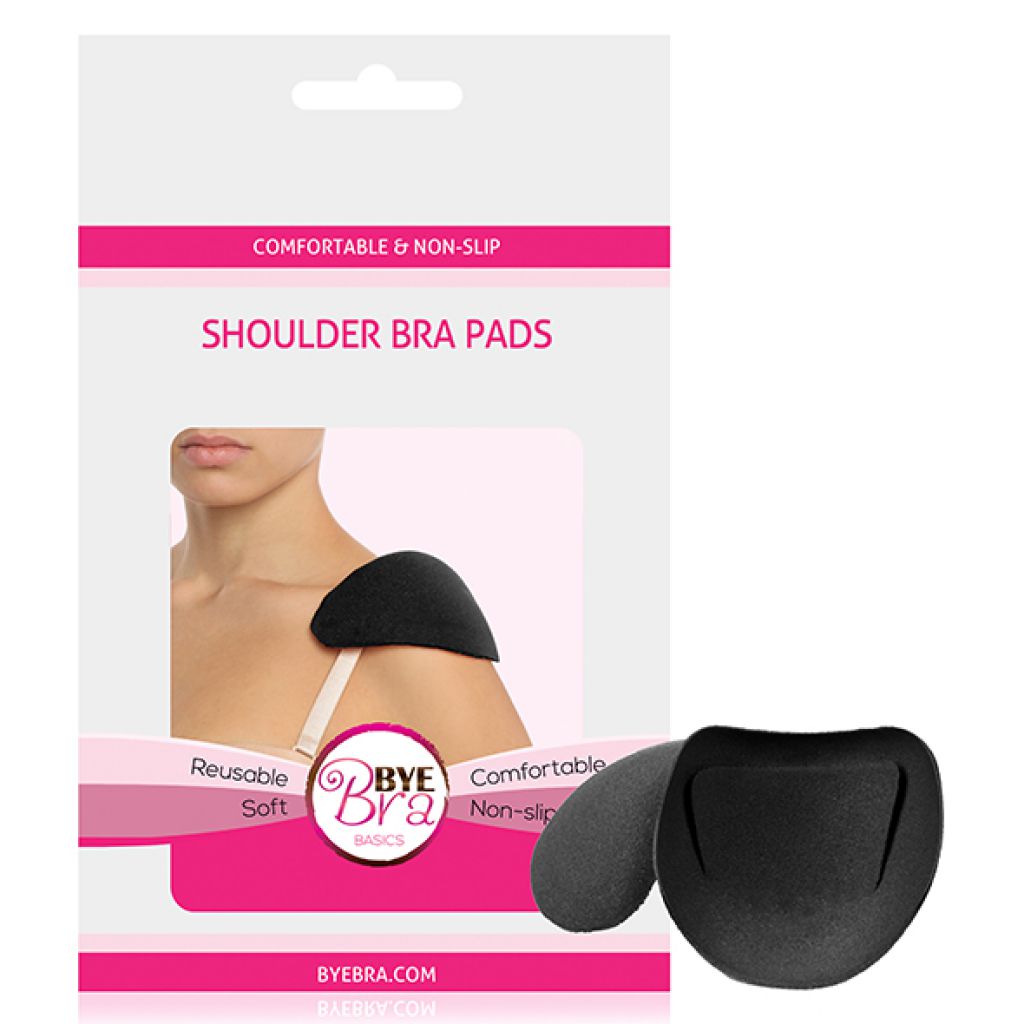 Bye Bra Shoulder Bra Pads - Nakładki na ramiona, Czarne ▶️▶️ DYSKRETNIE ▶️ GWARANCJA ▶️ PRZESYŁKA 24h ▶️