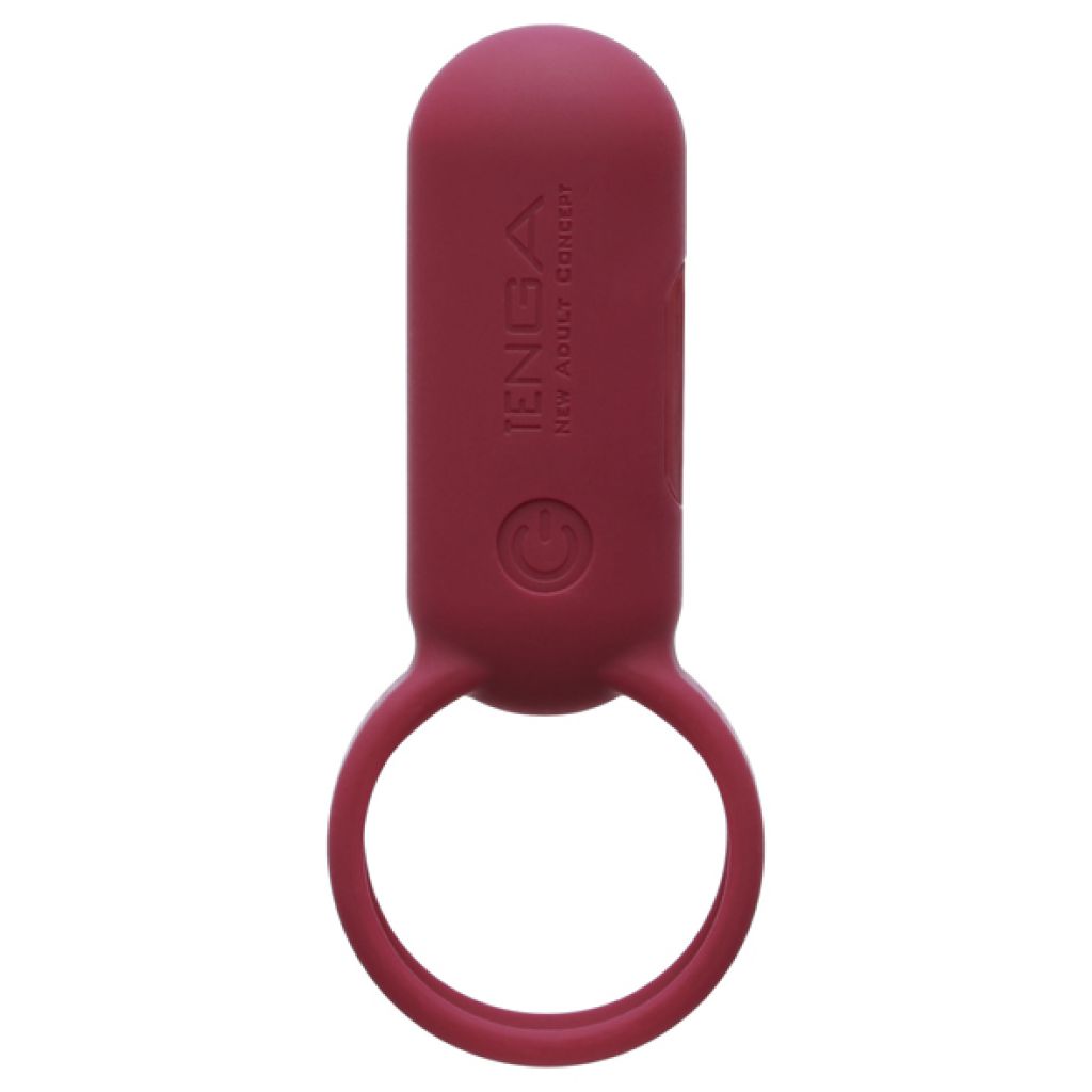 Tenga Smart Vibe Ring Carmine - Wibrujący pierścień erekcyjny ⚫ DARMOWA DOSTAWA od 299zł ⚫ DYSKRETNA PRZESYŁKA 24H Z POLSKI ⚫