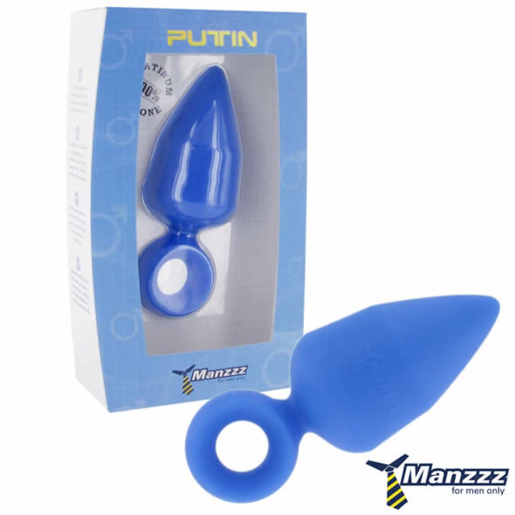 ManzzzToys Putin - Korek analny, Niebieski ⚫ DARMOWA DOSTAWA od 299zł ⚫ DYSKRETNA PRZESYŁKA 24H Z POLSKI ⚫