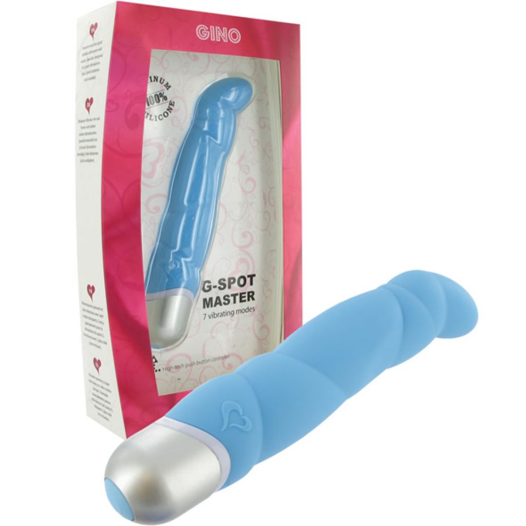 FeelzToys Gino Vibrator - Wibrator Punktu G, Niebieski ▶️▶️ DYSKRETNIE ▶️ GWARANCJA ▶️ PRZESYŁKA 24h ▶️