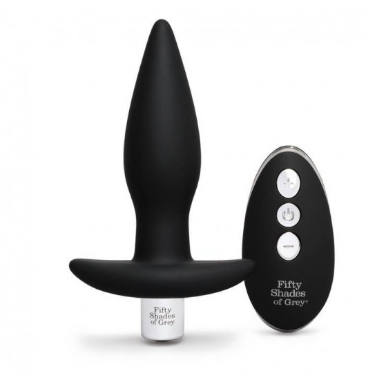 Fifty Shades of Grey Relentless Vibrations Remote Control Butt Plug - Wibrujący korek analny ▶️▶️ DYSKRETNIE ▶️ GWARANCJA ▶️ PRZESYŁKA 24h ▶️