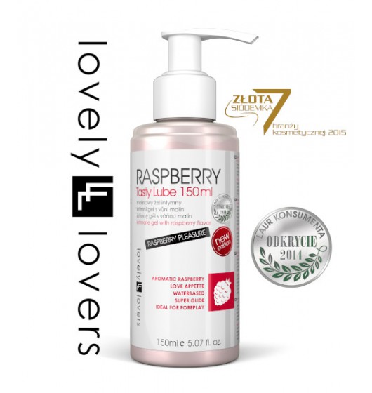 Lovely Lovers Raspberry Tasty Lube 150 ml - Lubrykant o smaku truskawki ▶️▶️ DYSKRETNIE ▶️ GWARANCJA ▶️ PRZESYŁKA 24h ▶️