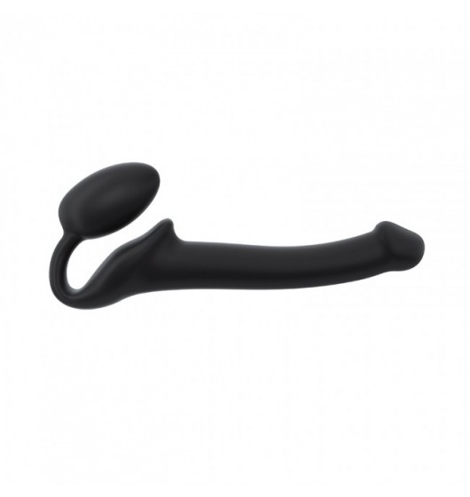 Strap on me Strap on me Silicone bendable strap-on Black - Dildo strap on, czarne Wariant/Rozmiar: S