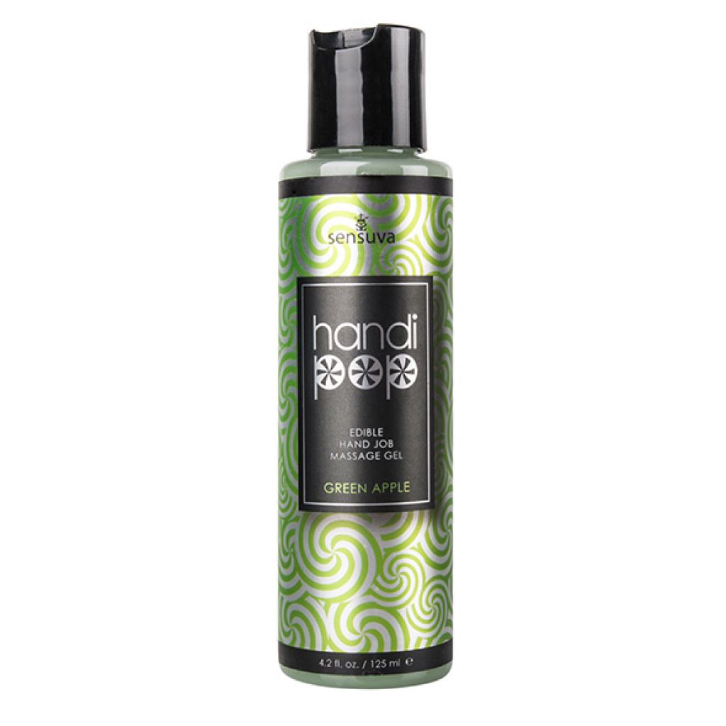Sensuva Handipop Green Apple Hand Job Massage Gel 125 ml - żel do masażu ⚫ DARMOWA DOSTAWA od 299zł ⚫ DYSKRETNA PRZESYŁKA 24H Z POLSKI ⚫