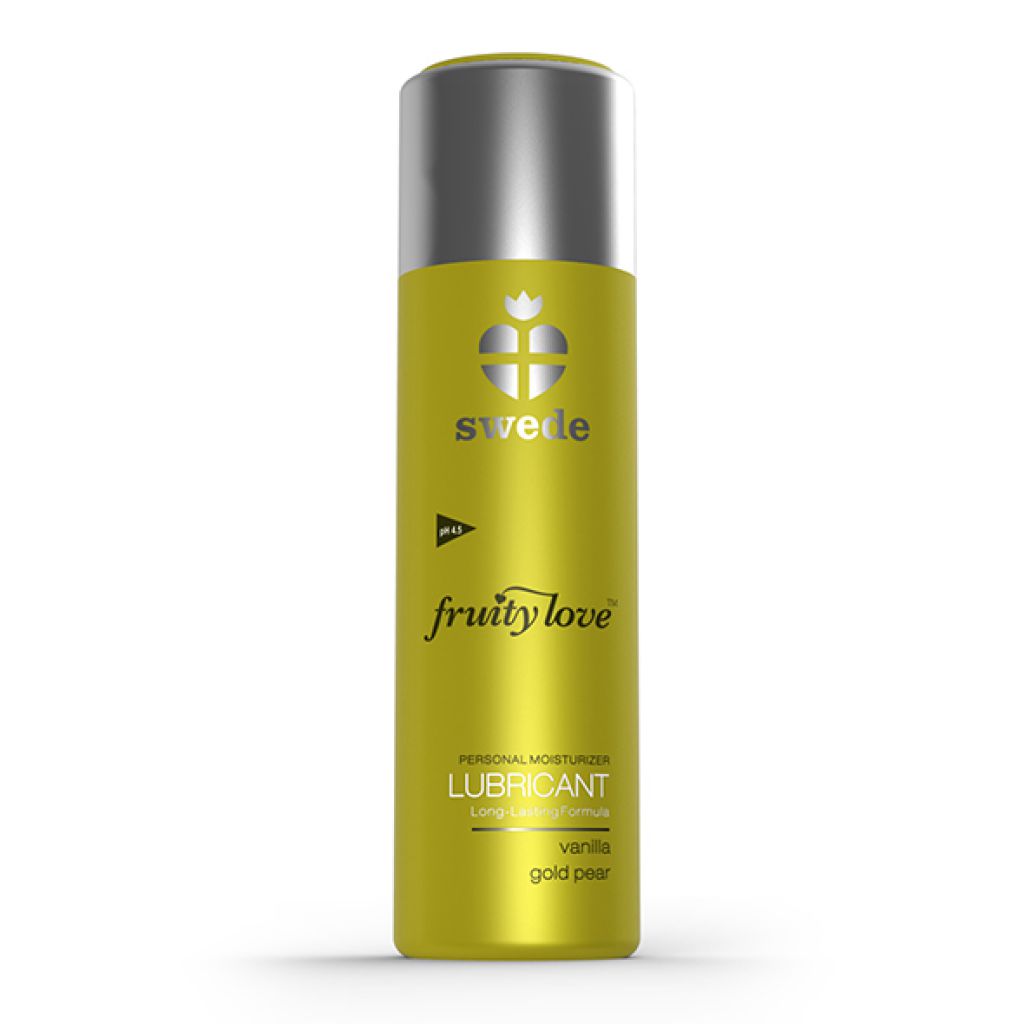 Swede Fruity Love Lubricant Vanilla Gold Pear 100 ml - Lubrykant owocowy, Wanilia, Złota gruszka ▶️▶️ DYSKRETNIE ▶️ GWARANCJA ▶️ PRZESYŁKA 24h ▶️