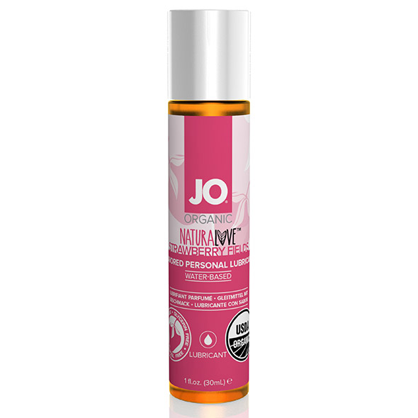 System JO NaturaLove Organic Lubricant Strawberry 30 ml - Naturalny lubrykant o smaku truskawki ▶️▶️ DYSKRETNIE ▶️ GWARANCJA ▶️ PRZESYŁKA 24h ▶️