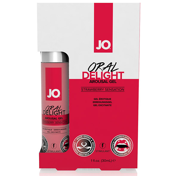 System JO Oral Delight Strawberry Sensation 30 m Truskawka - żel do seksu oralnego ▶️▶️ DYSKRETNIE ▶️ GWARANCJA ▶️ PRZESYŁKA 24h ▶️