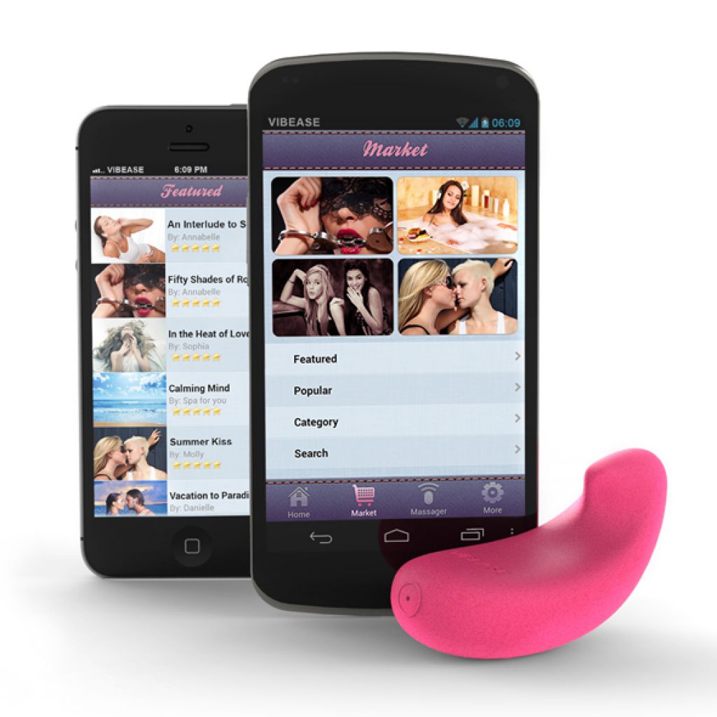 Vibease iPhone Version Vibrator - Wibrator sterowany aplikacją, Różowy ❤️  Sensu Sex shop