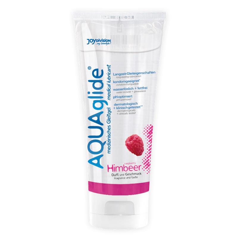 Joydivision AQUAglide Lubricant Raspberry 100 ml - lubrykant smakowy ▶️▶️ DYSKRETNIE ▶️ GWARANCJA ▶️ PRZESYŁKA 24h ▶️